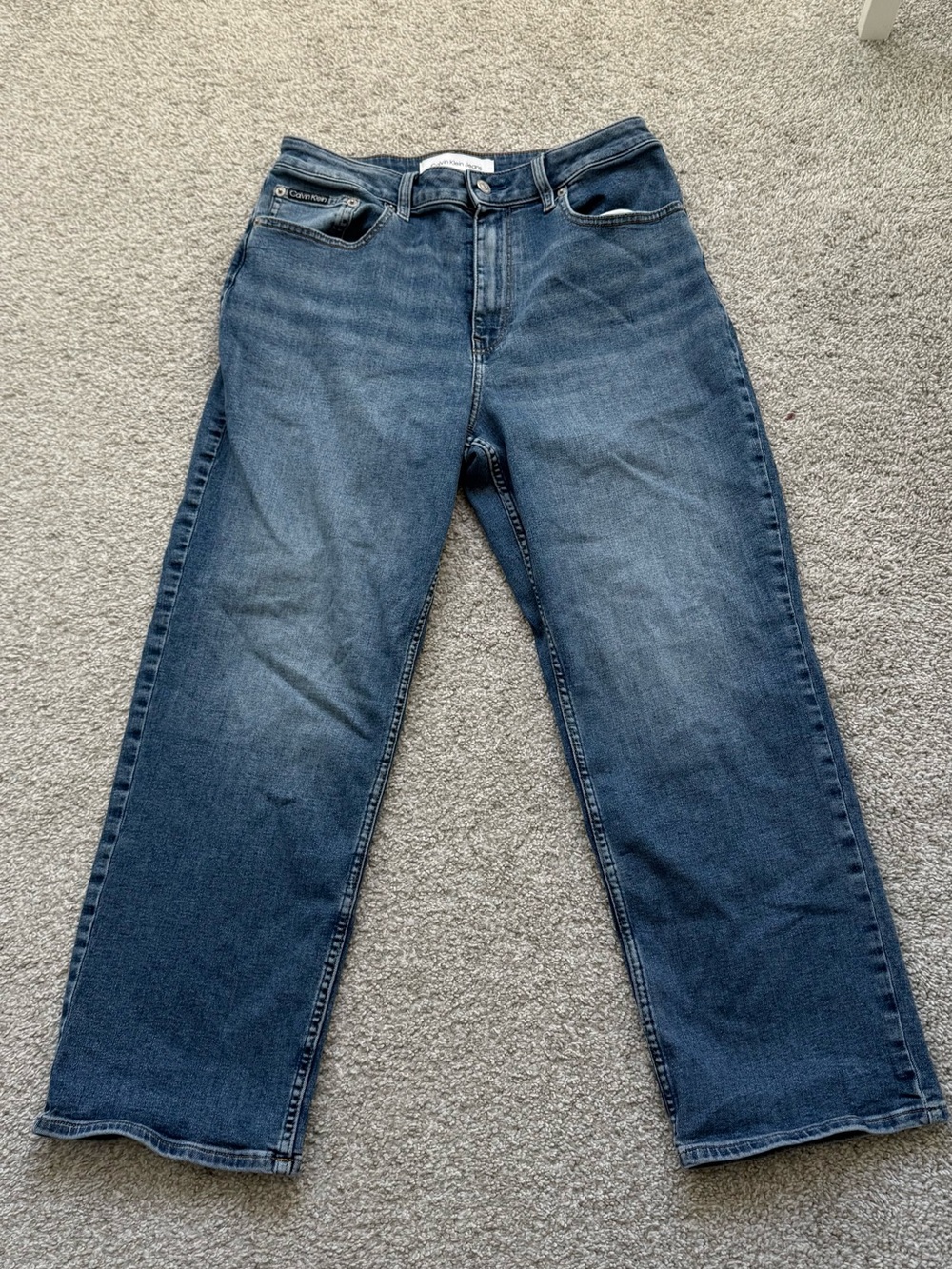 Calvin Klein Jeans High Rise Straight Leg